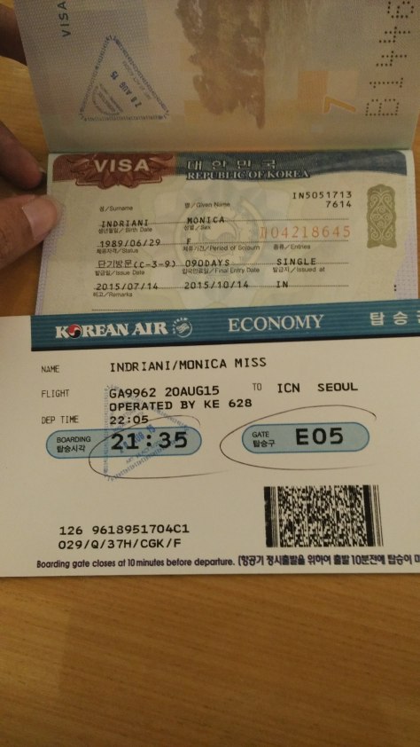 visa dan tiket ke Seoul